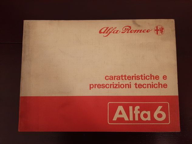 ALFA 6 2000/2500/2500 IE CARATTERISTICHE E PRESCRIZIONI TECNICHE 1983 ORIGINALE