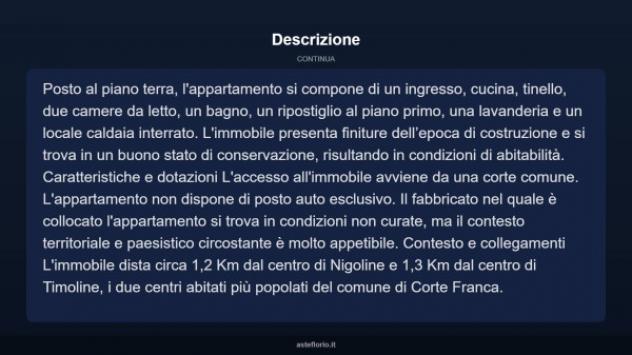 Immobile in asta di 132 m² con più di 5 locali in vendita a Corte Franca - Foto 5