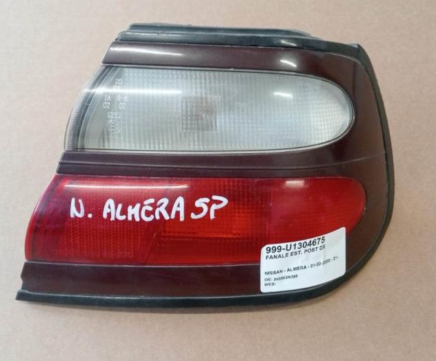 FANALE EST. POST DX 999-U1304675 Parti elettriche  Fanaleria  Fanali  Fanale est. post. d NISSAN - ALMERA - 01-02-2000 - 01-12-2002