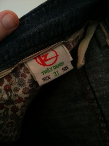 JEANS COME NUOVI DA UOMO CON CATENA PORTAFOGLIO/CHIAVI ORIGINALI MARCA TRèZ DENI - Foto 8