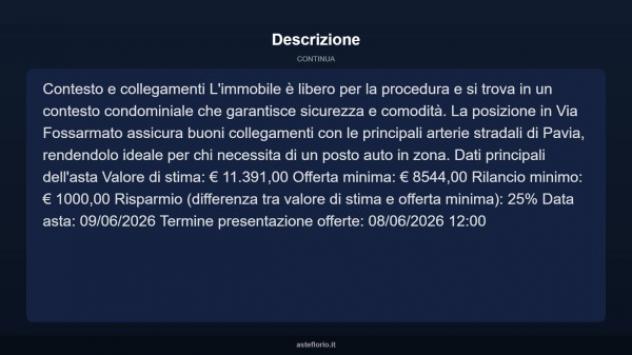 Immobile in asta di 28 m² in vendita a Pavia - Foto 9