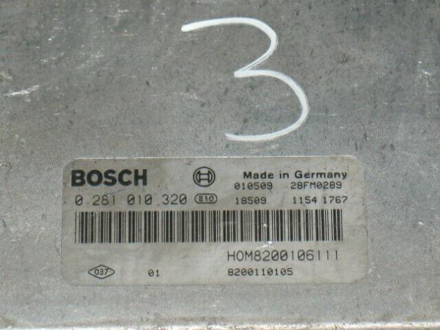 0281010320 ECU RENAULT MASTER 2.2 DCI BOSCH 0281010320 HOM 8200106111 - Foto 2