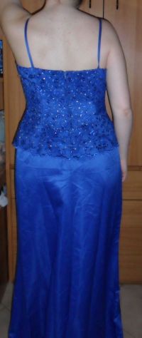 Vestito donna sera blu long dress woman corsetto - Foto 3
