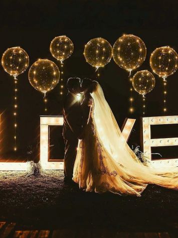 noleggio Palloncini trasparenti con illuminazione a LED - Foto 2