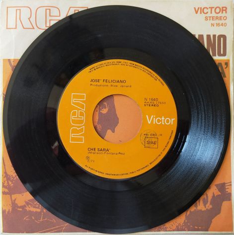 Josè Feliciano -Che Sarà-There's No One About-45rpm-1971 - Foto 2