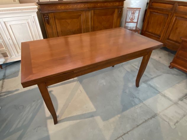 NUOVO TAVOLO DI VERO MASSELLO, Cm.160x85, ALLUNGABILE Cm. 240, FINITURA BASSANO - Foto 8