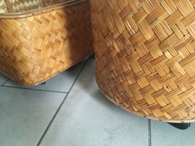 CONTENITORI IN RATTAN CON RUOTE - Foto 6