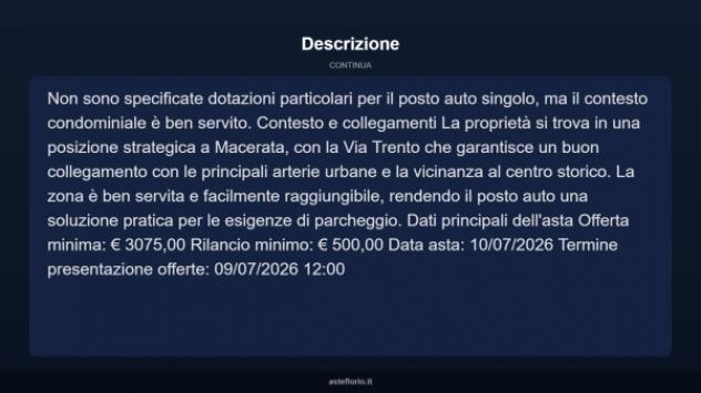 Immobile in asta di 11 m² in vendita a Macerata - Foto 4