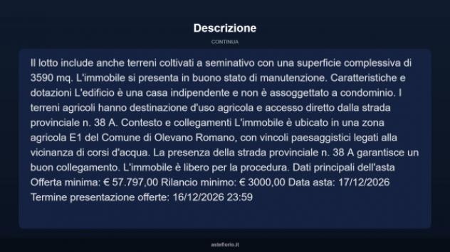 Immobile in asta di 105 m² con più di 5 locali in vendita a Olevano Romano - Foto 5