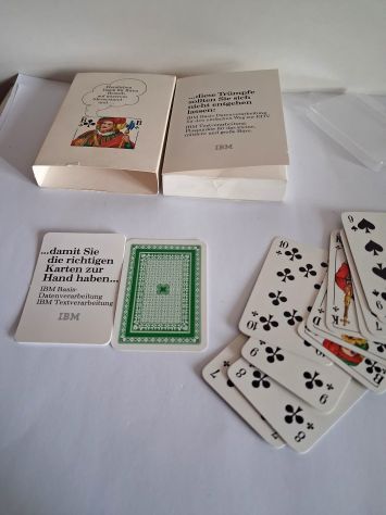 Mazzo carte mignon  tedesche  Pochet SKAT pubblicitarie IBM  n ° 32 carte - Foto 2