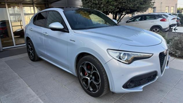 Alfa Romeo Stelvio 2.2 Turbodiesel 210 CV AT8 Q4 Veloce *TETTO, 20'', UNIPRO, TAGLIANDI, PROMO AZZURRA* - Foto 3