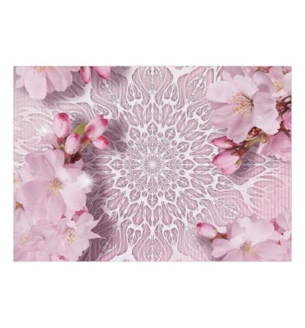 Fotomurale Adesivo Orientale Rosa Floreale Arredalacasa - Foto 2