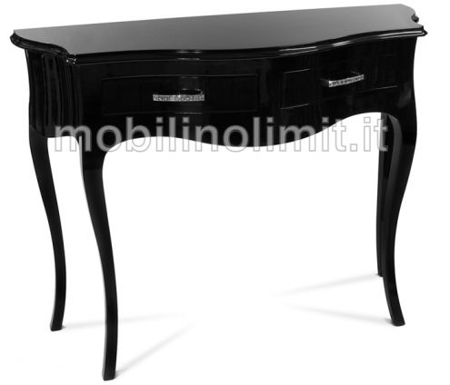 Consolle 2 cassetti - Nero Lucido - Nuovo