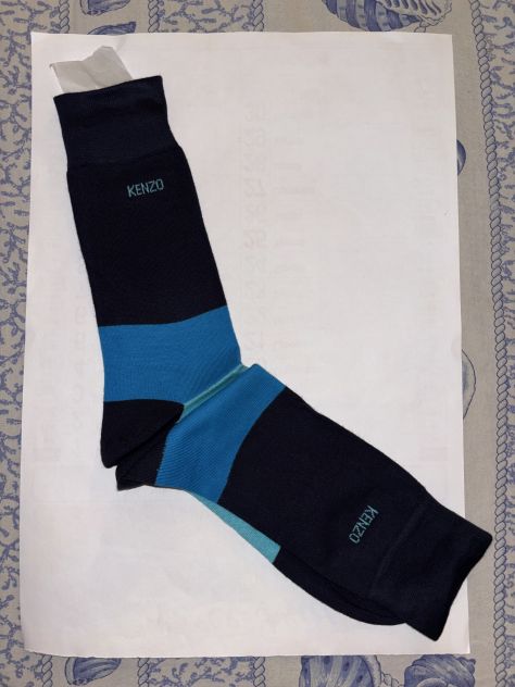 CALZE NUOVE DA UOMO FIRMATE ORIGINALI KENZO,MADE IN ITALY,N’ 42-44,IN COTONE - Foto 9