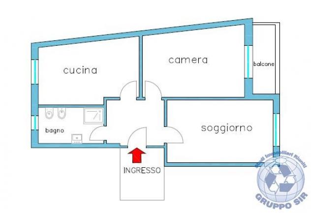 Bilocale con cucina abitabile ristrutturato - Foto 14