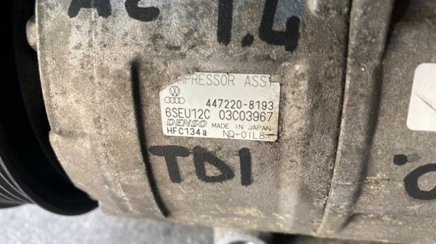 Compressore climatizzatore Audi A2 1.4TDI del 2002 (447220-8193) - Foto 5