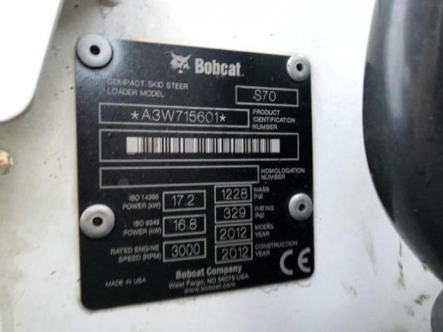BOBCAT MINIPALA S70 NOLEGGIO E VENDITA rif. 23707745 - Foto 7