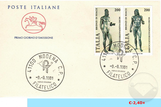 ITALIA BUSTE PRIMO GIORNO EMISSIONE 1981