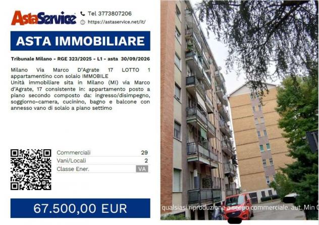 323/2025 1 MI - Tribunale Milano - RGE 323/2025 - L1 - asta 30/09/2026