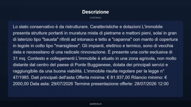 Immobile in asta di 186 m² in vendita a Ponte Buggianese - Foto 4