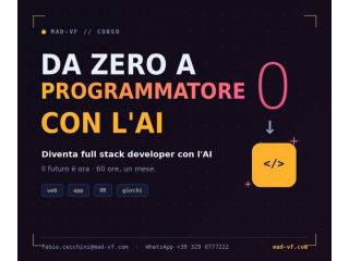 Corso DA ZERO A PROGRAMMATORE con l'AI ? diventa full stack