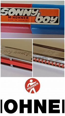 Armonica a bocca vintage "Sonny Boy" M. Hohner.