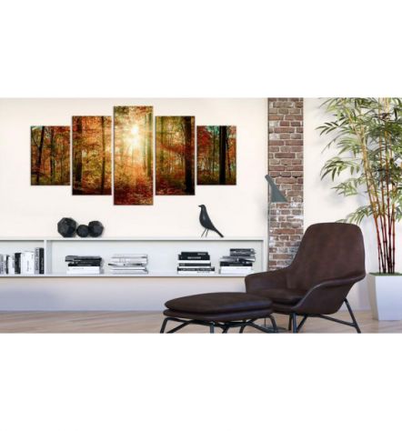 Quadro Foresta Misteriosa Beige 100x50 E 200x100 ARREDALACASA - Foto 2