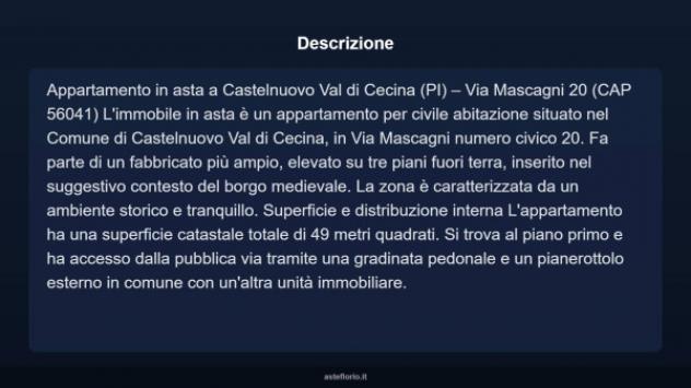 Immobile in asta di 49 m² in vendita a Castelnuovo di Val di Cecina - Foto 18