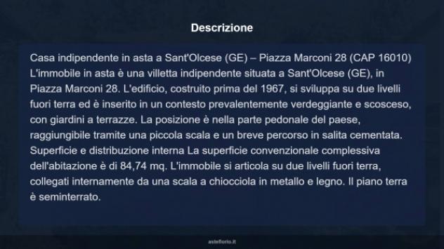 Immobile in asta di 84 m² in vendita a Sant'Olcese - Foto 15