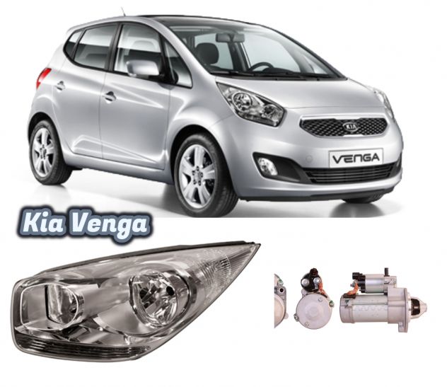 Kia Venga fanale cofano ammortizzatori sospensioni kit airbag