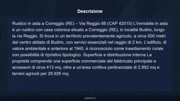 Immobile in asta di 413 m² con più di 5 locali in vendita a Correggio - Foto 9