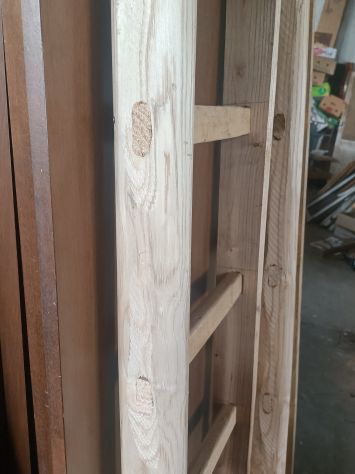 Scale pioli varie misure e forme in legno castagno - Foto 4