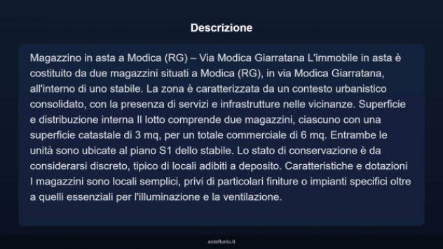 Immobile in asta di 6 m² in vendita a Modica - Foto 4