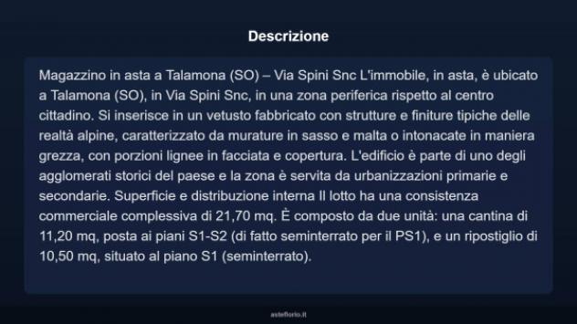Immobile in asta di 21 m² in vendita a Talamona - Foto 4