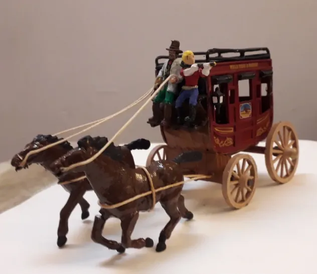 Diligenza Far west modellino WellsFargo e Co.