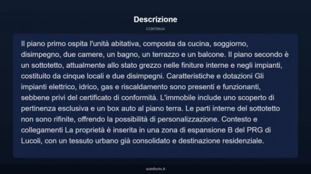 Immobile in asta di 158 m², box auto in vendita a Lucoli - Foto 7
