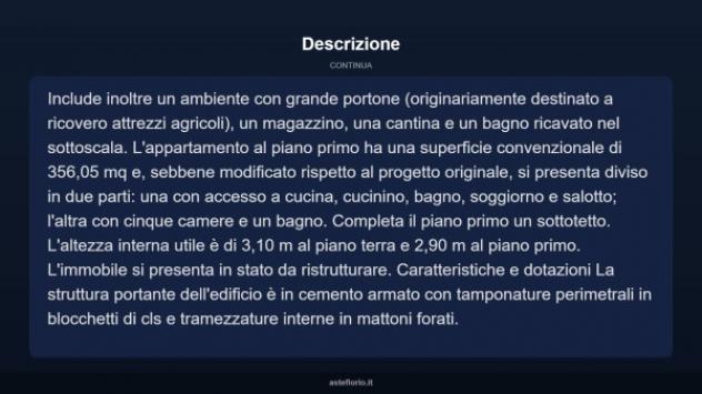 Immobile in asta di 601 m² con più di 5 locali in vendita a Pabillonis - Foto 13