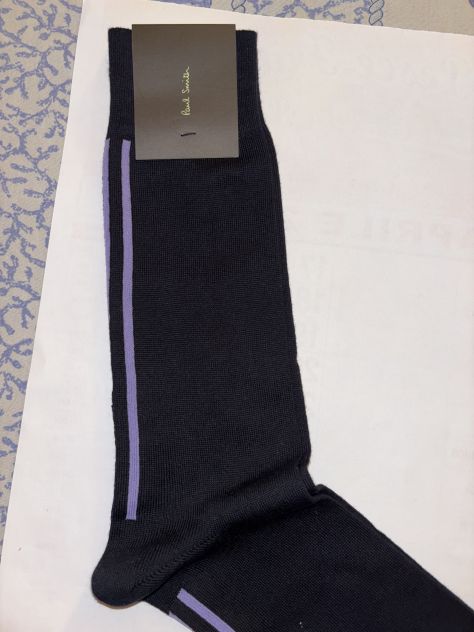 CALZE NUOVE DA UOMO FIRMATE ORIGINALI PAUL SMITH,MADE IN ITALY,IN COTONE - Foto 5