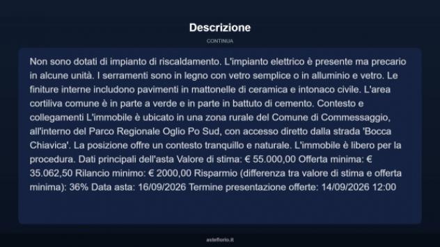 Immobile in asta di 385 m² con più di 5 locali in vendita a Commessaggio - Foto 18