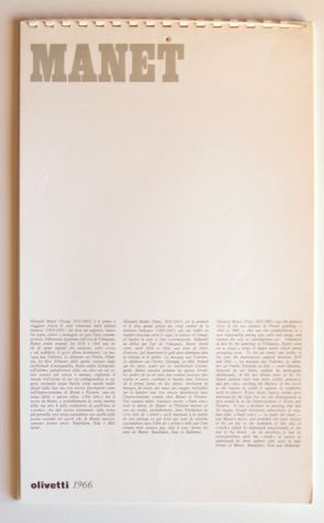 Olivetti calendario del 1966