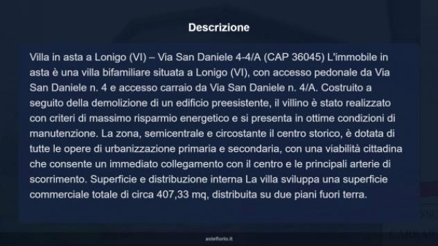 Immobile in asta di 407 m² con più di 5 locali e box auto doppio in vendita a Lonigo - Foto 17