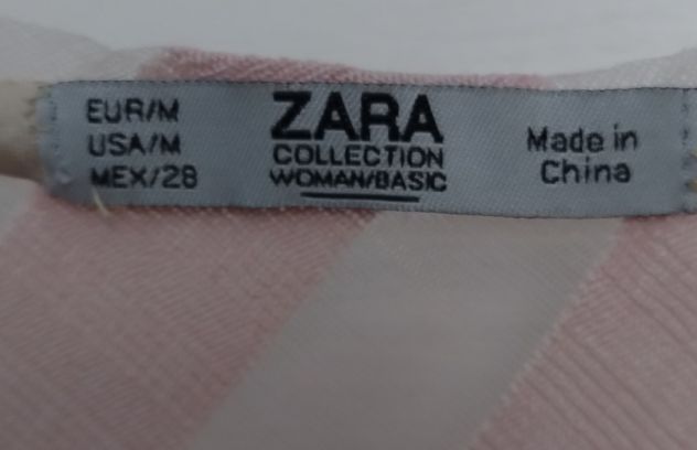 MAGLIA DONNA ZARA A RIGHE ROSA - Foto 5