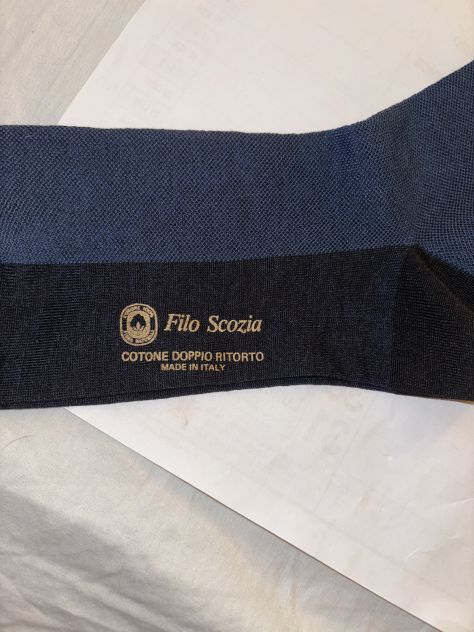 CALZE NUOVE LUNGHE FINO AL GINOCCHIO UOMO IN COTONE FILO SCOZIA MADE IN ITALY - Foto 5
