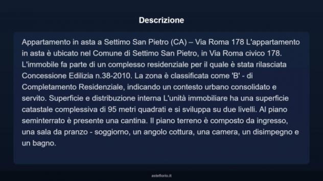 Immobile in asta di 95 m² in vendita a Settimo San Pietro - Foto 4