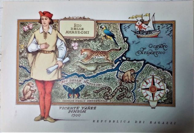 LOTTO DI 5 CARTOLINE LA REPUBBLICA DEI RAGAZZI ANNI 70 - Foto 5