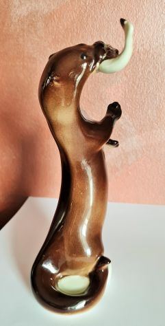 Figurina  in porcellana russa URSS Lomonosov, bellissima lontra marina - Foto 4