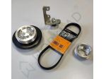 Kit Pulegge in Alluminio + Cinghia Poly-V + Tendicinghia | Fiat 500 F L R - 126