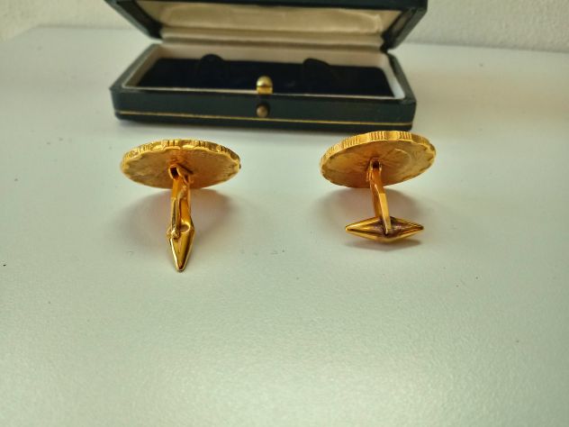 Gemelli per camicia uomo in bagno d'oro a Bergamo - Foto 5