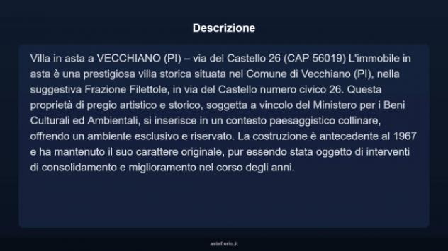 Immobile in asta di 1161 m² con più di 5 locali in vendita a Vecchiano - Foto 12