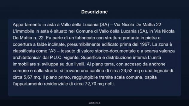 Immobile in asta di 80 m² con più di 5 locali in vendita a Vallo della Lucania - Foto 5
